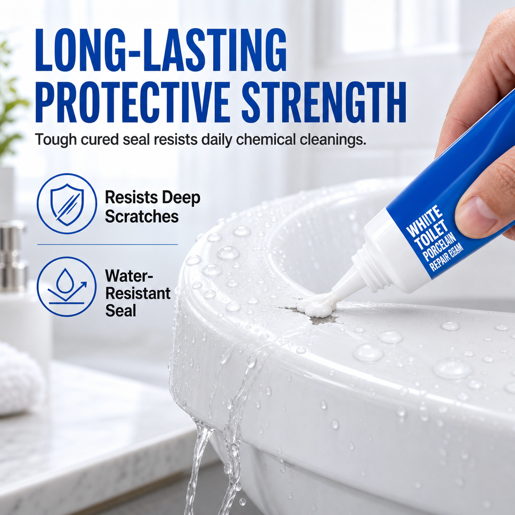 Reparationspasta til keramiske overflader med blank finish