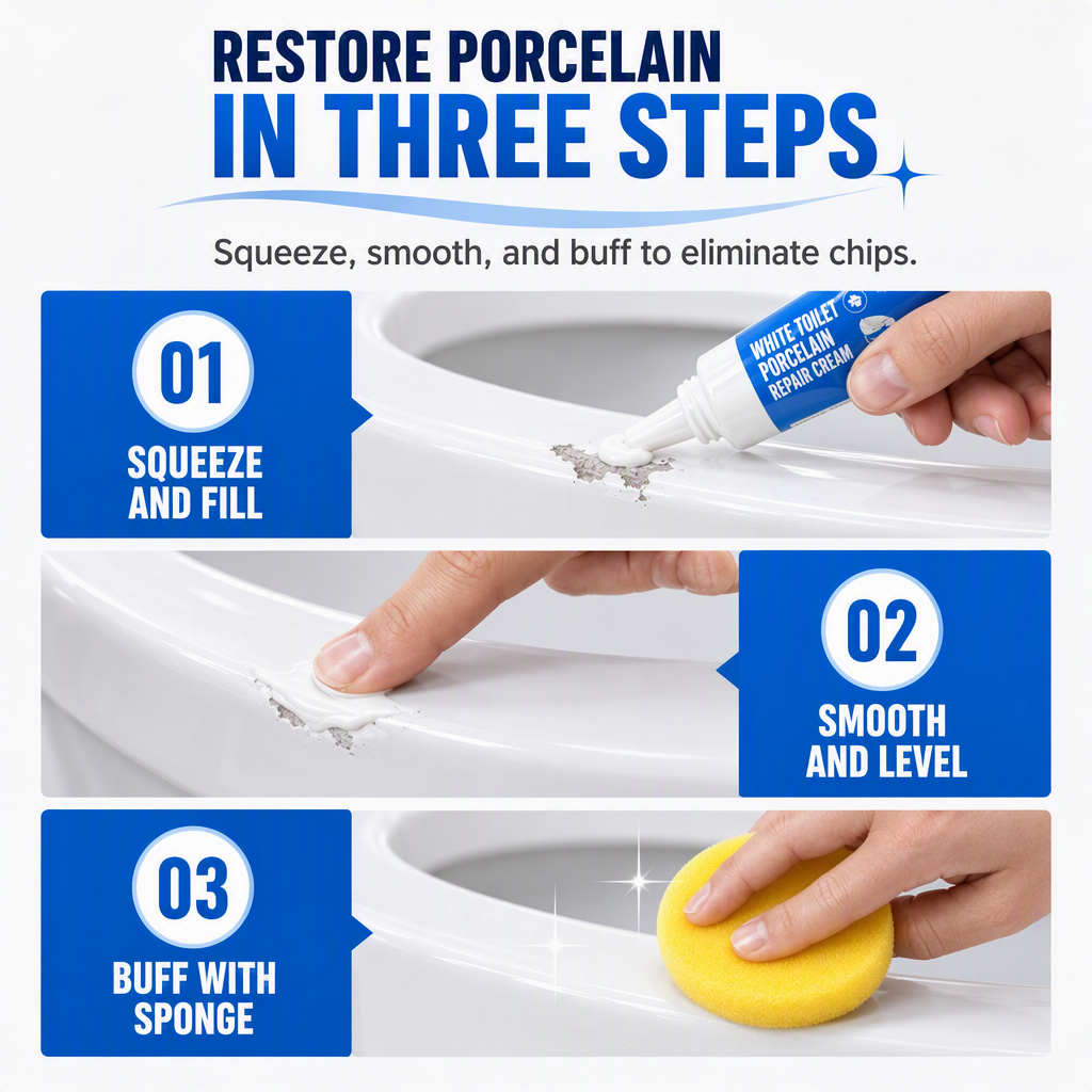 Reparationspasta til keramiske overflader med blank finish