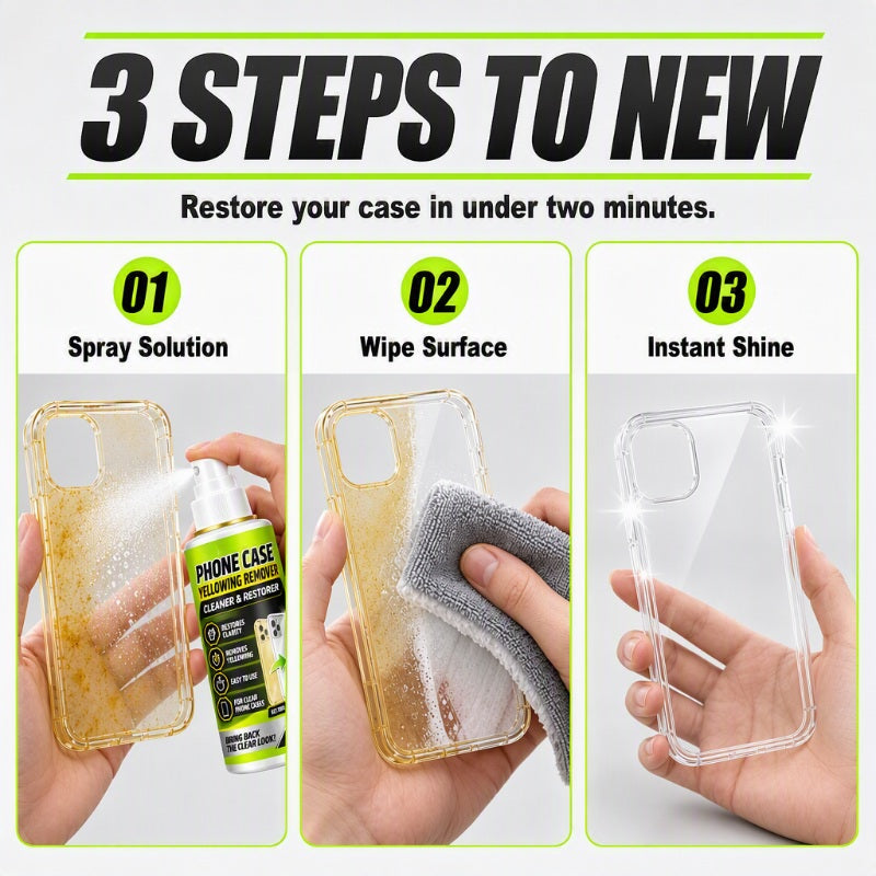 📱 Rengøringsspray til transparent mobilcover