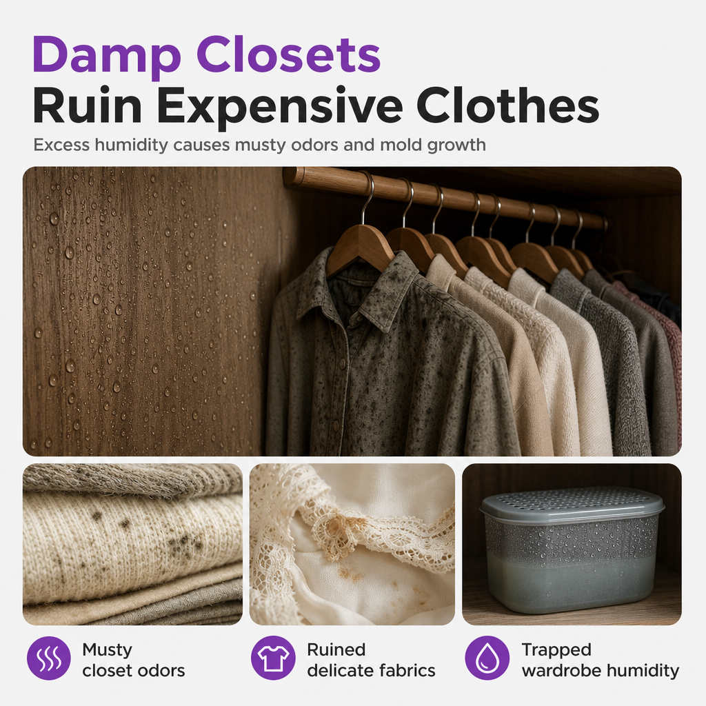 ⏳🔥 TIDSBEGRÆNSET TILBUD – 50 % RABAT! ⏰ Genanvendelig mini-affugter til hjemmet