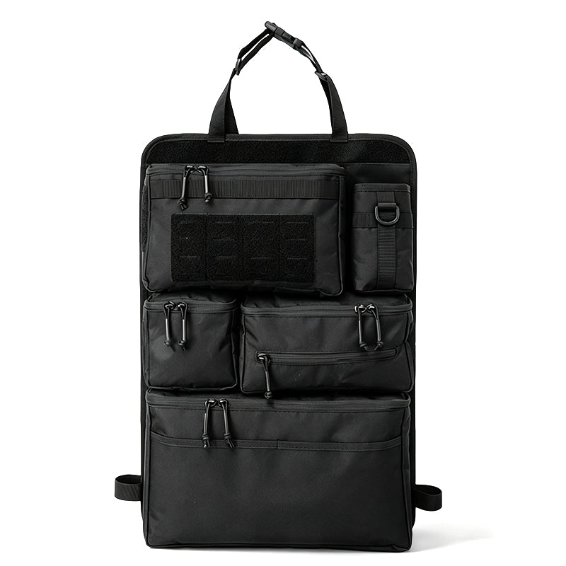 🚙 50 % RABAT NU! 🎒 Bilsædeorganisator med flere lommer – modulært system & slidstærkt camouflage-stof 🛠️