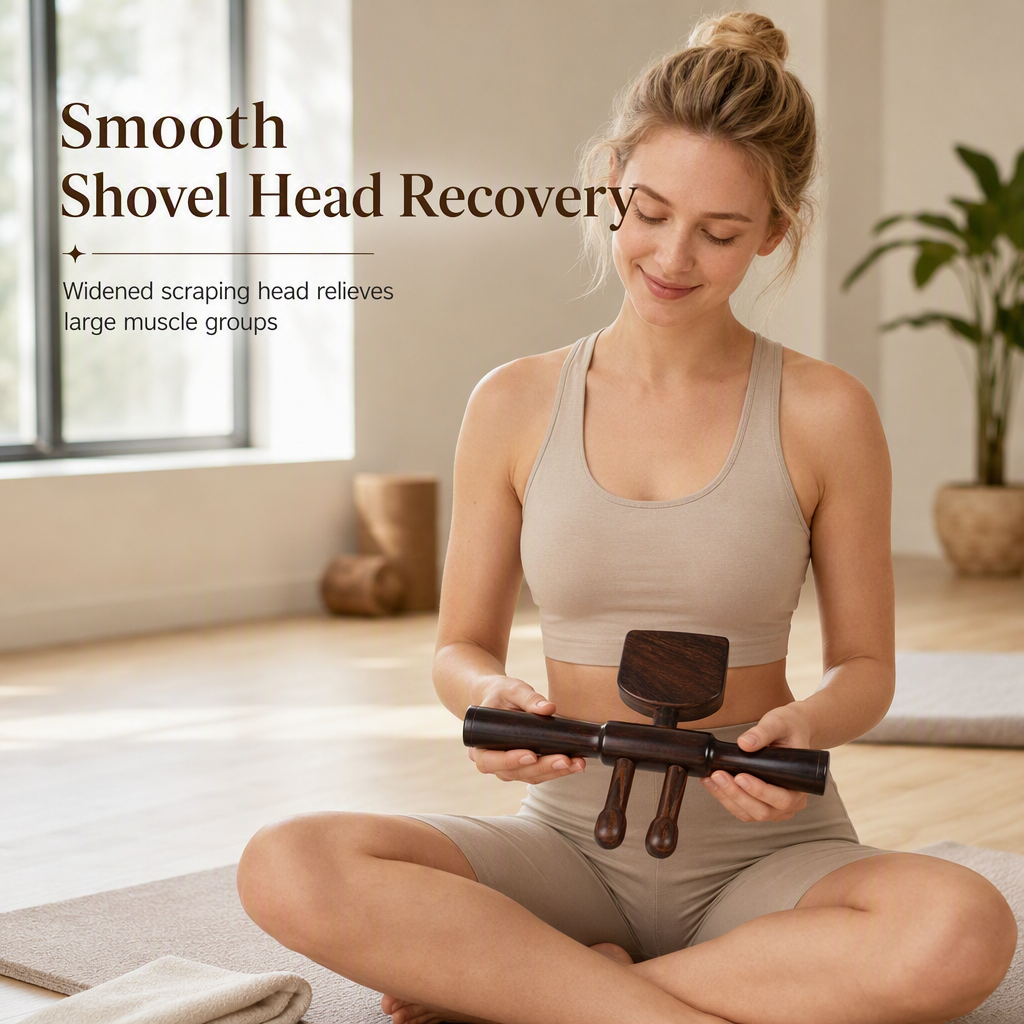 Gua Sha-skrabestav/skovl i træ