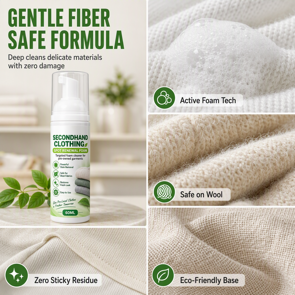 🧼Skyllefrit skum til pletfjerning på tøj