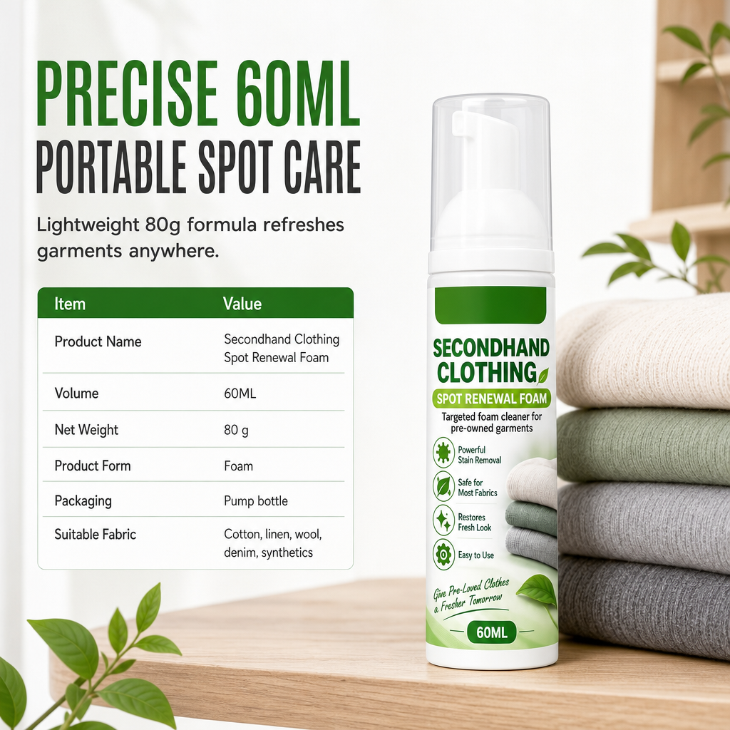 🧼Skyllefrit skum til pletfjerning på tøj