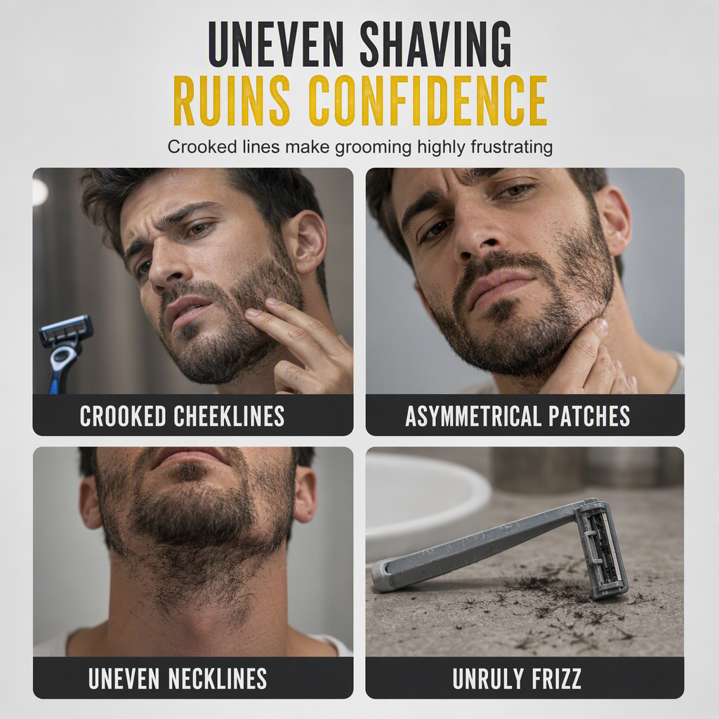 ⏳50 % rabat i en begrænset periode⏰Brugervenlig skabelon til at forme skægget🧔🪒