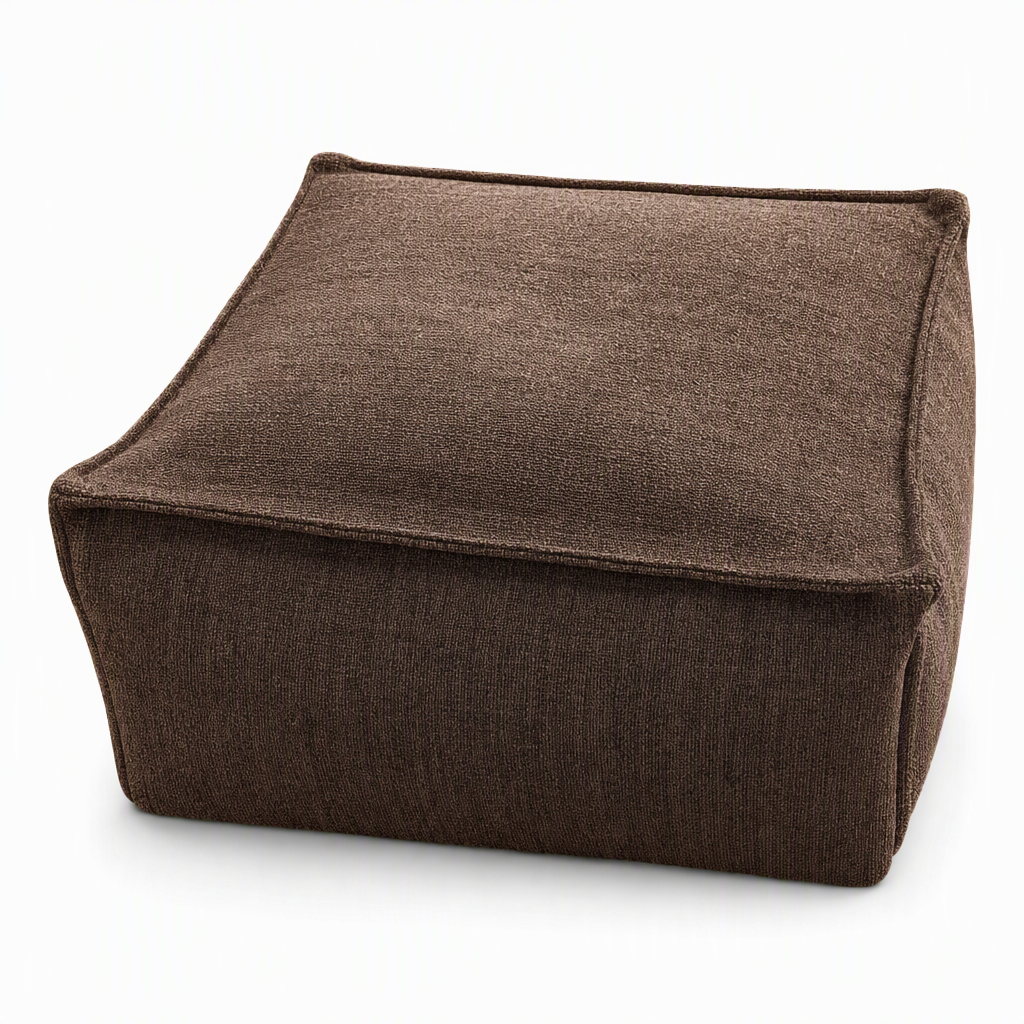 🧺 Opbevaringspufbetræk: Fyld med tøj, støtte op til 100 kg, bred lynlås, vaskbart, 45×45×23 cm