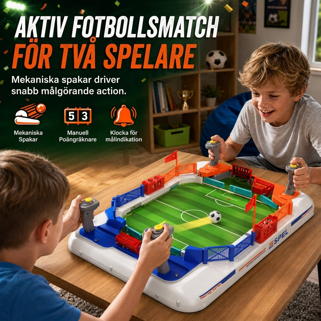 📢📢50 % RABAT NU!! ⏰Interaktivt bordfodboldspil til to – sjovt brætspil til børn