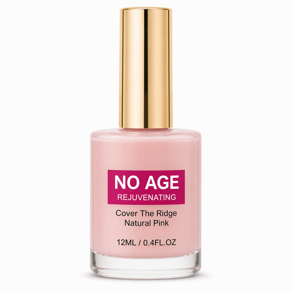 Blank, nude-rosa negleudfylder og udjævnende behandling til ujævne negle, 12 ml