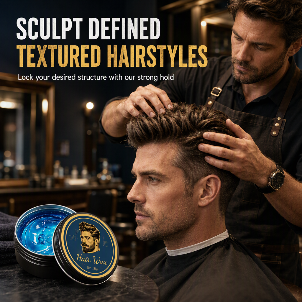💈 KØB 2 FÅ 1 GRATIS! Flot frisure med frisk cologneduft – stylingpomade til mænd, 130 g