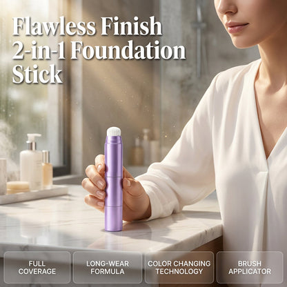 2-i-1 farveskiftende foundationstift
