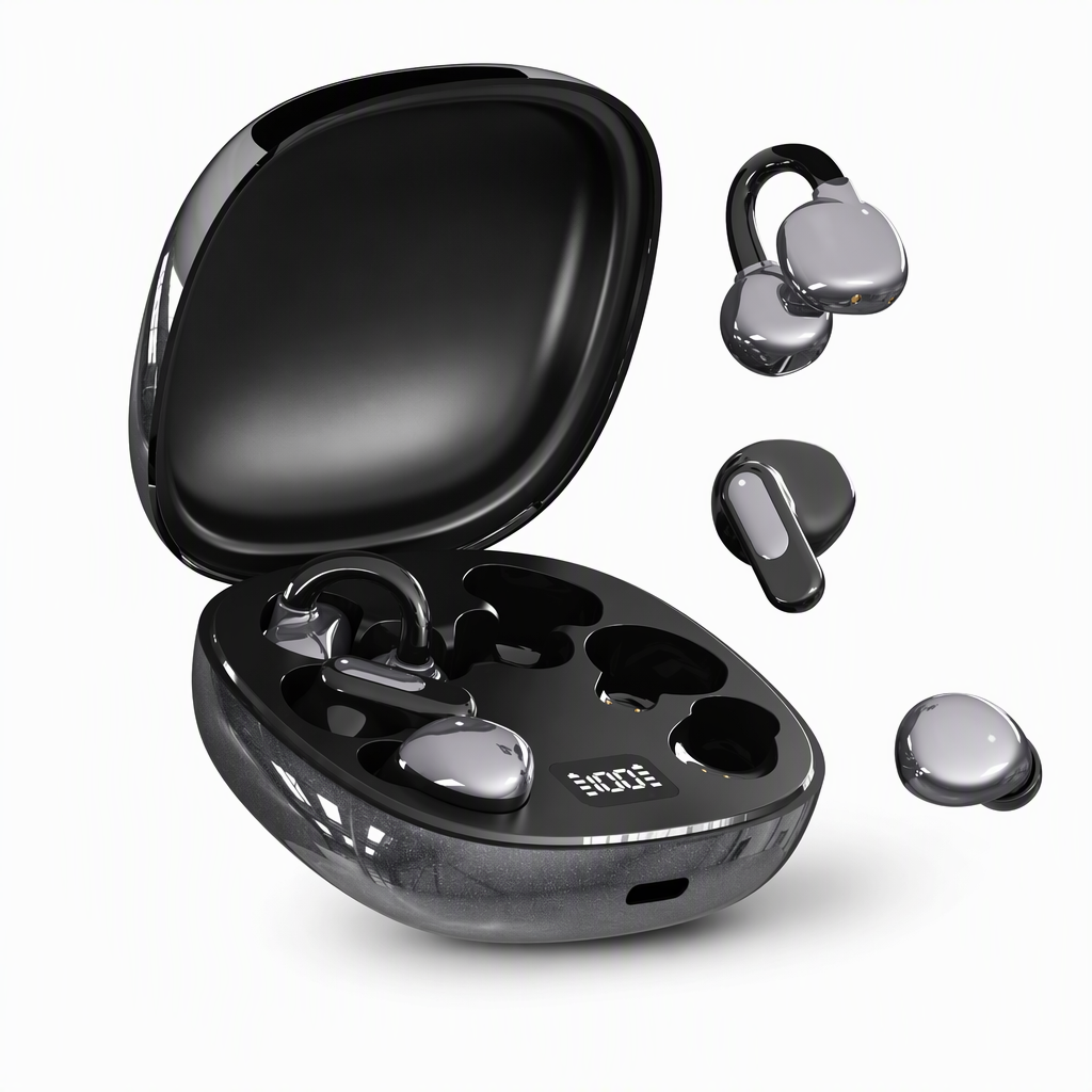 🏆 Supertilbud – 50 % RABAT 🎧 3-i-1 Bluetooth-øretelefoner – 6 ørepropper, øreklemme og in-ear, støjreduktion