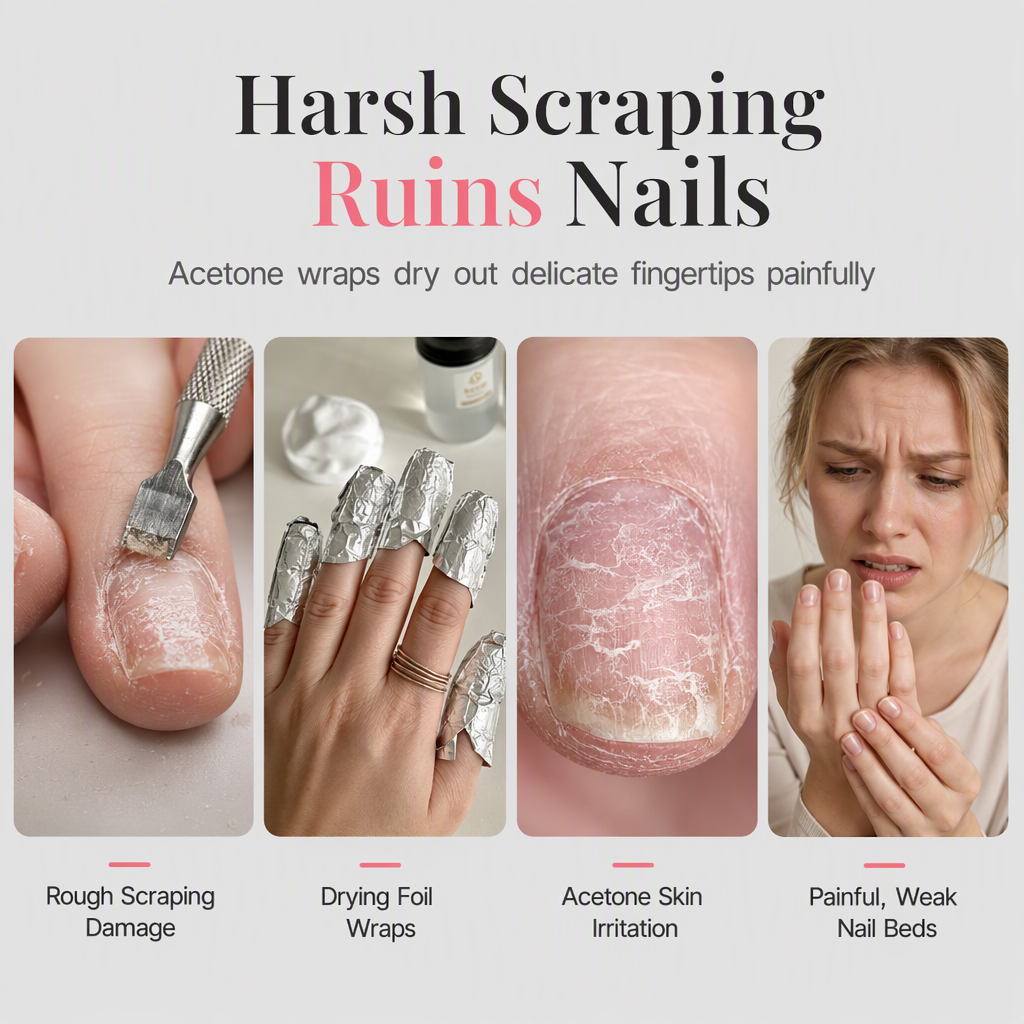 🔥💅 NYT HOTSALG – 50 % RABAT! 🎁✨ 36W elektrisk damp-neglelakfjerner 💖 Nem fjernelse af gellak & akrylnegle til manicure derhjemme! 🛍️💅