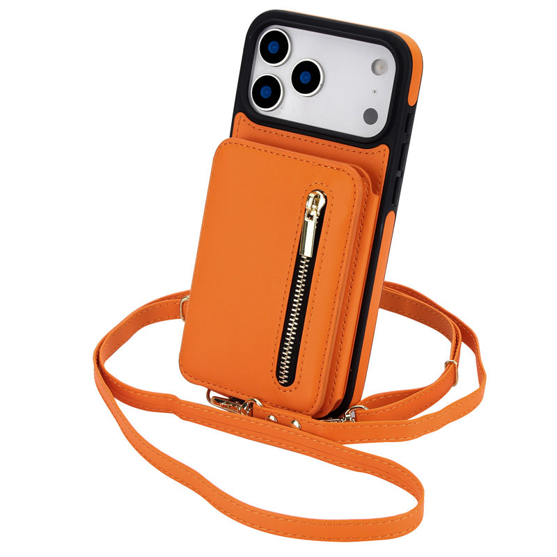 Tofoldet crossbody-pung med mobilcover