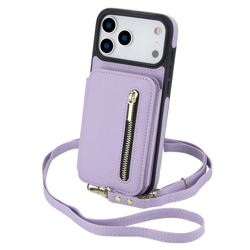 Tofoldet crossbody-pung med mobilcover