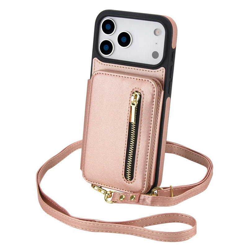 Tofoldet crossbody-pung med mobilcover