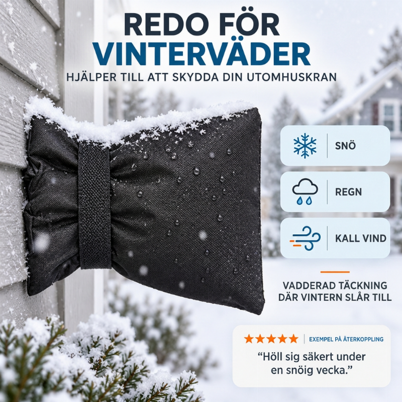 Udendørs beskyttelseshylster til vandhane til frostbeskyttelse om vinteren