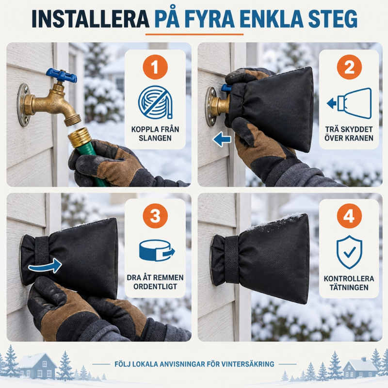 Udendørs beskyttelseshylster til vandhane til frostbeskyttelse om vinteren