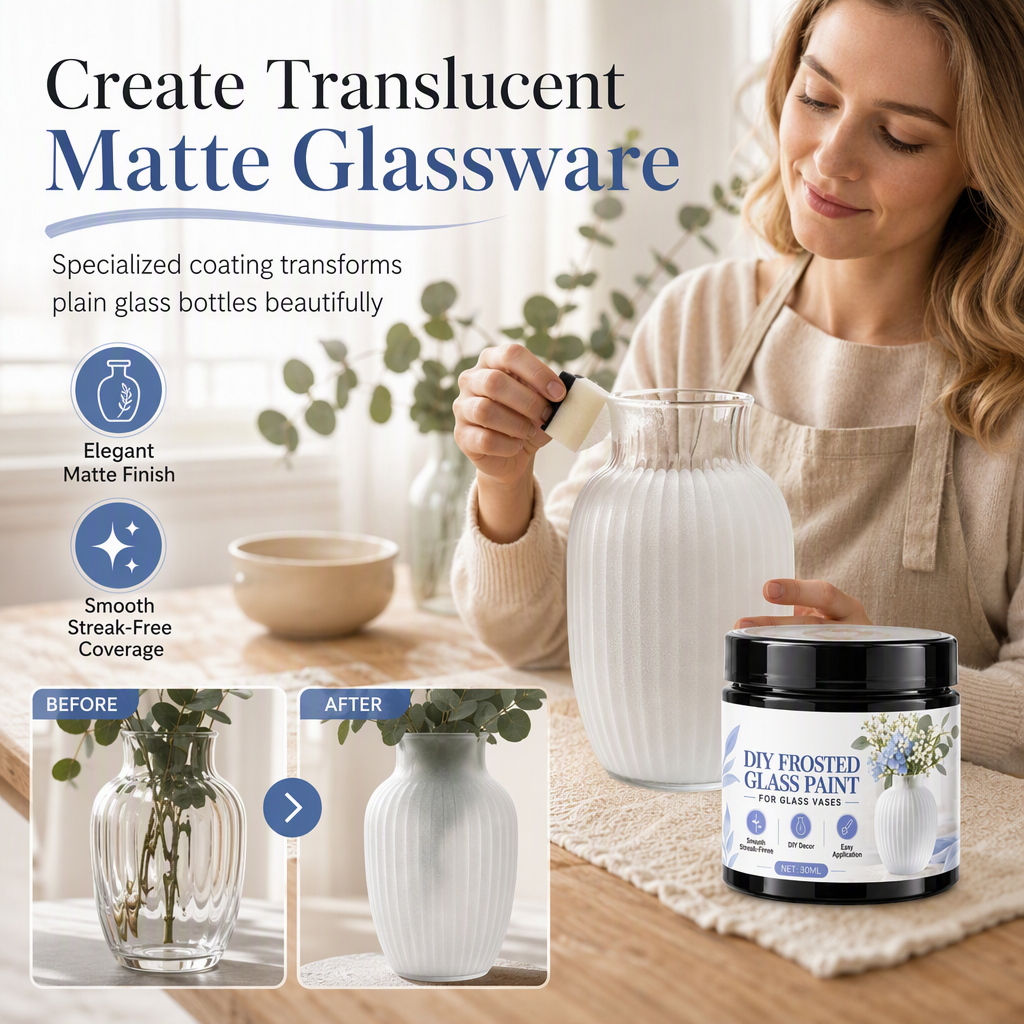 DIY-matglas maling til glasvaser