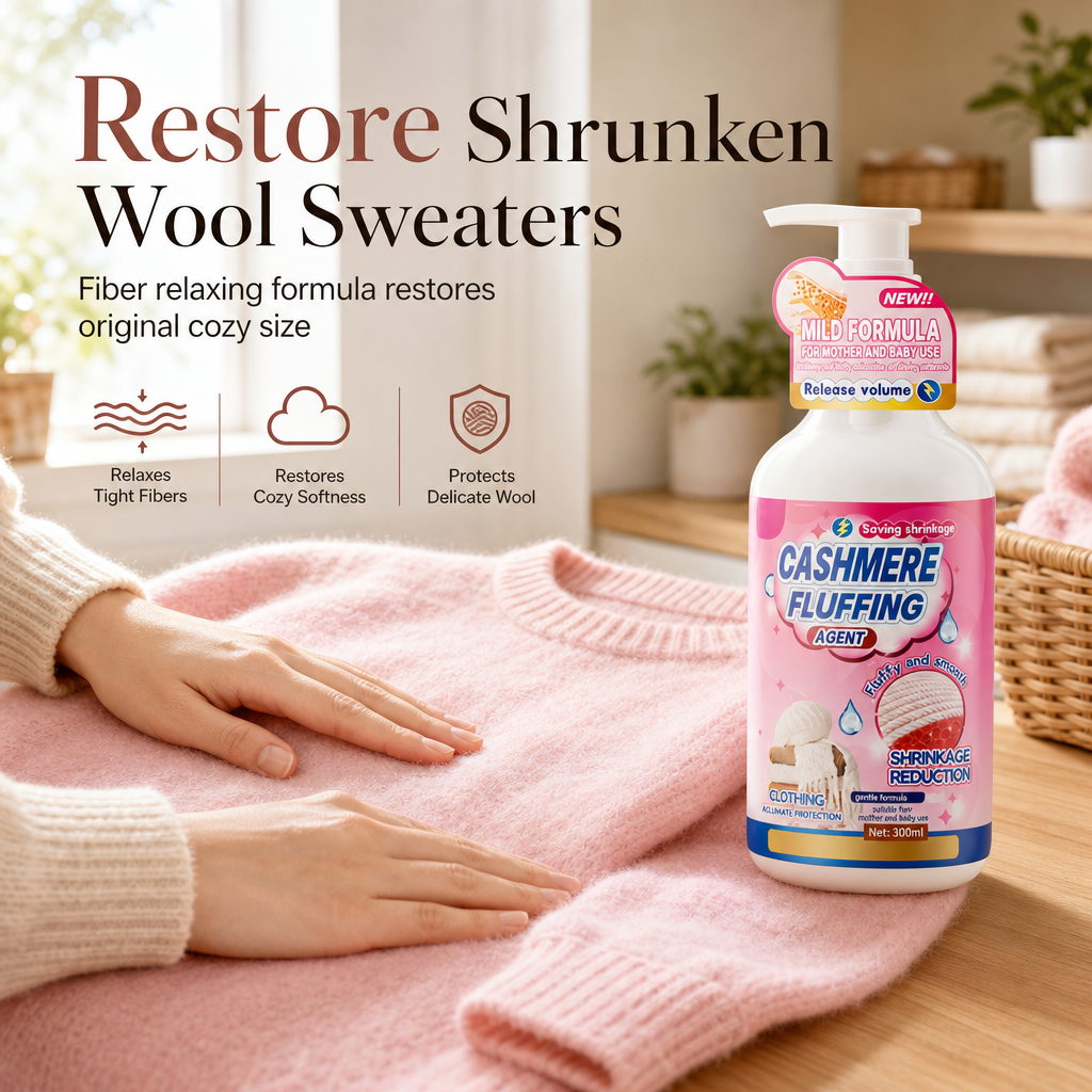Blødgør stive sweatre hurtigt! Pleje til formning af uld & cashmere