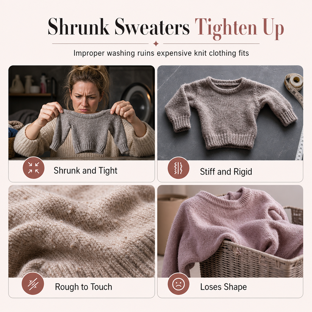 Blødgør stive sweatre hurtigt! Pleje til formning af uld & cashmere