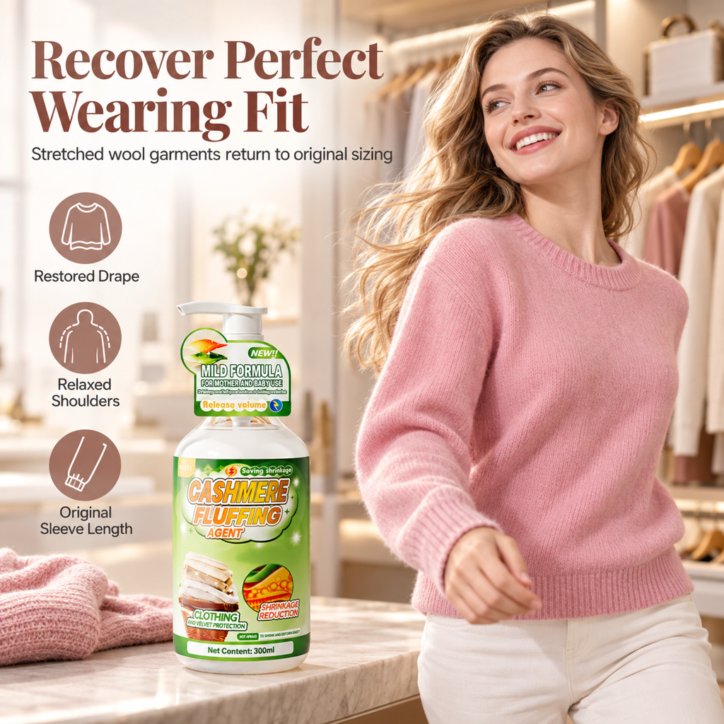 Blødgør stive sweatre hurtigt! Pleje til formning af uld & cashmere