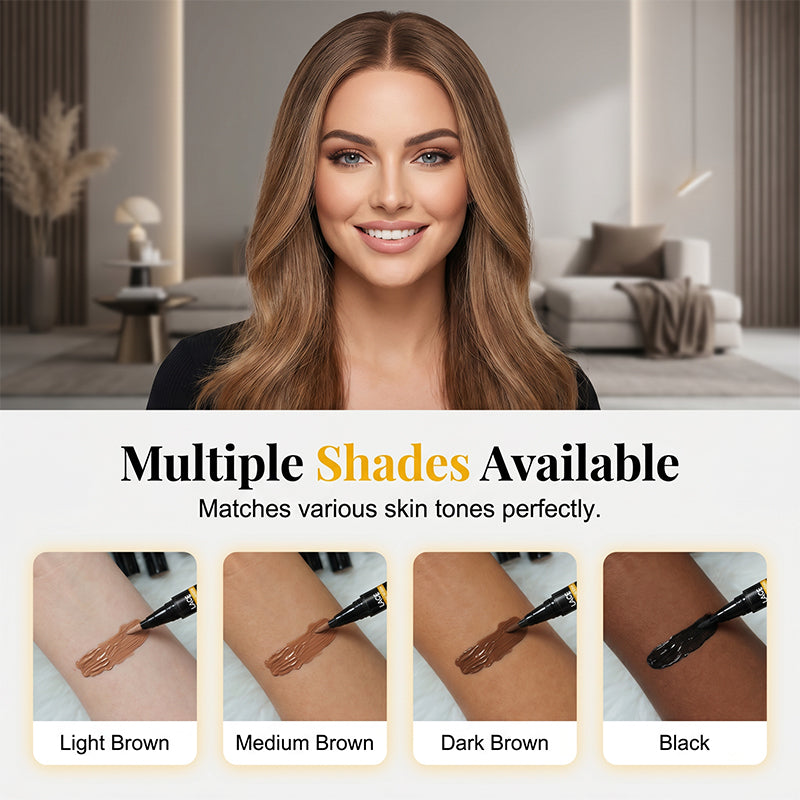 Skjul lace-knuder med det samme! Svedresistent scalp-tint pen til paryk