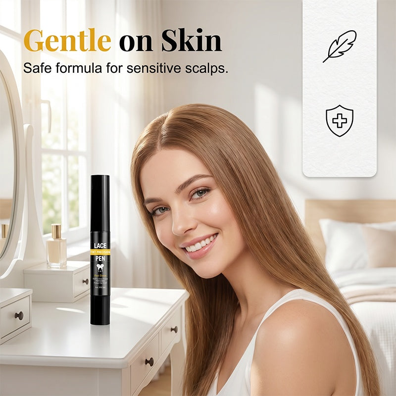 Skjul lace-knuder med det samme! Svedresistent scalp-tint pen til paryk