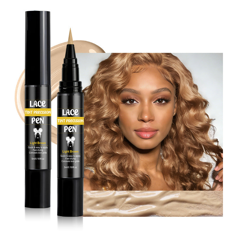 Skjul lace-knuder med det samme! Svedresistent scalp-tint pen til paryk