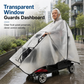 Forstærket, ekstra stort, vandtæt PVC-overtræk og poncho til el-scootere til ældre og firehjulede el-køretøjer