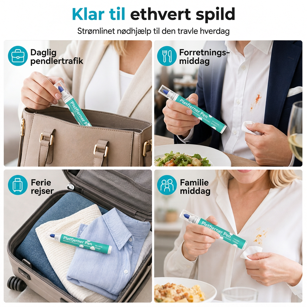 Bærbar vandfri pletfjernerpenne til tøj 15g Instant olieplet rengøringsstok til hvidt tøj
