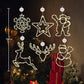 ⏳SIDSTE UDSALGSDAG 🎄❄️ DIY LED-sugekoplamper med julesnefnug ✨ | Batteridrevne, varmt og flerfarvet lys, vindueslamper med sugekop, julepynt til hjem og fest