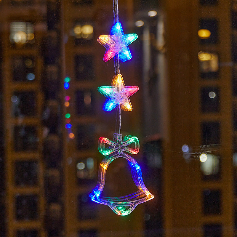 ⏳SIDSTE UDSALGSDAG 🎄❄️ DIY LED-sugekoplamper med julesnefnug ✨ | Batteridrevne, varmt og flerfarvet lys, vindueslamper med sugekop, julepynt til hjem og fest