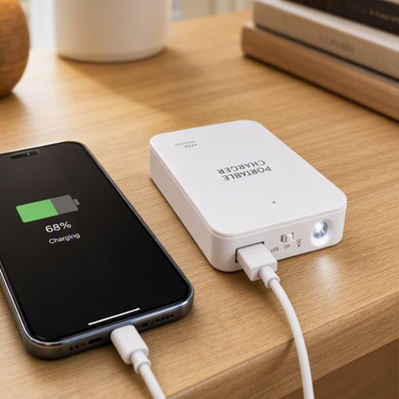 Få nødstrøm hvor som helst! Nød-powerbank med AA-batterier