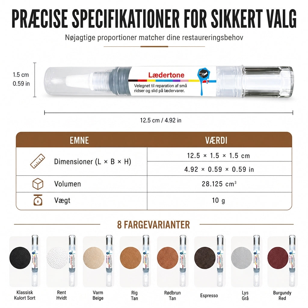 🖊️✨ Læderreparationspen – Farverestaurering & ridseparering på én gang 💪