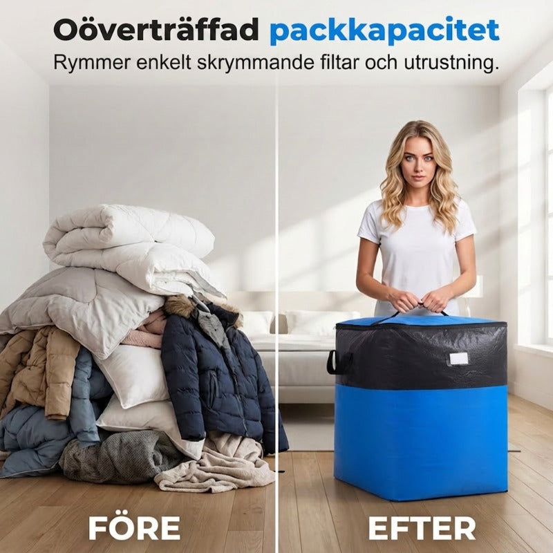 🧳 Over 50.000 solgt! 📦 50% RABAT! 🔥 Foldbar opbevarings- og flyttetaske 🏠