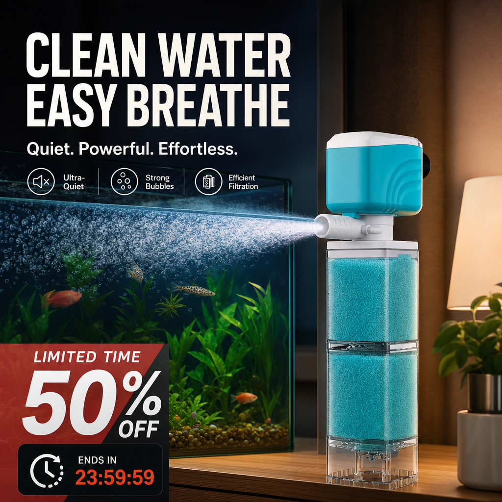 🐠 Automatisk akvariefilter – renere vand og sundere fisk